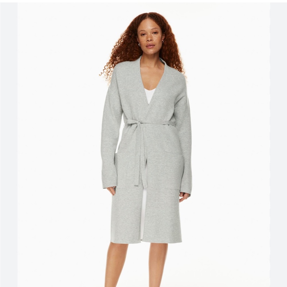 aritzia belted cardigan